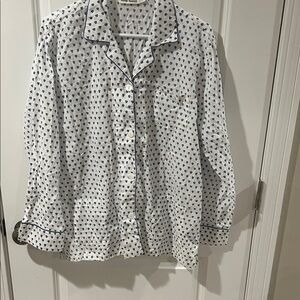 Roller Rabbit White and Blue Pajama Top